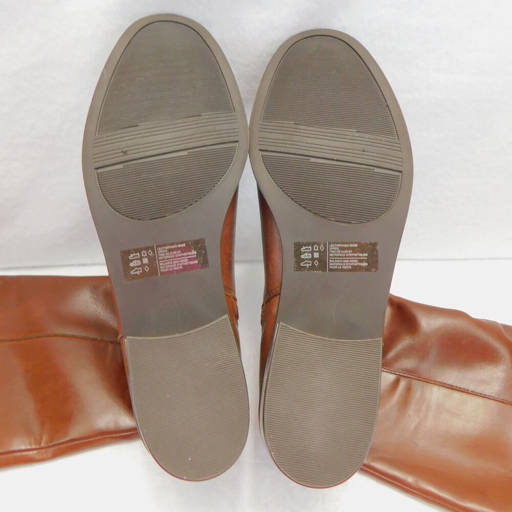 Rockport Evalyn Brown Tall Boot Saddle Block Heel Women's Size 7.5 - New - Picture 13 of 16